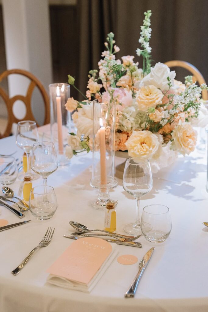 mariage chateau val joanis decoration tables photo